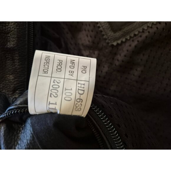 Harley-Davidson Black Leather Motorcycle Jacket  Women's Large Belted Waist - Picture 9 of 16